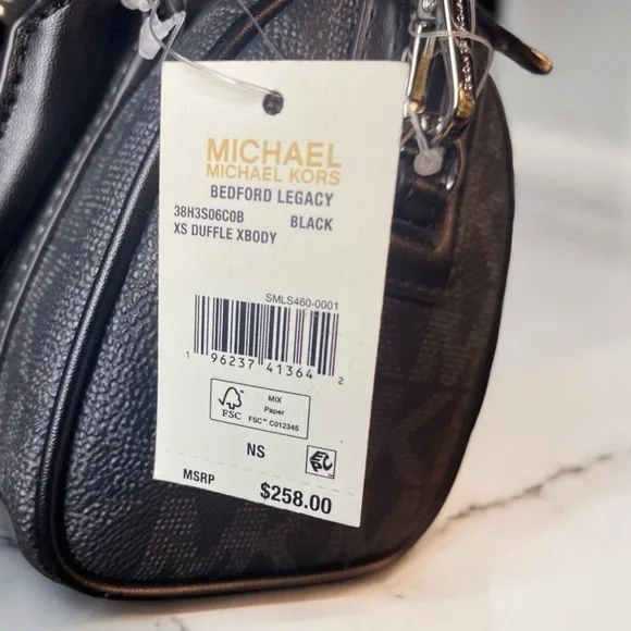 MICHAEL KORS BEDFORD LEGACY EXTRA SMALL DUFFLE CROSSBODY MINI SATCHEL - Picture 3 of 4